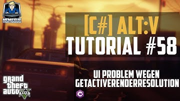 AltV Scripting Tutorial #58 - UI Problem wegen getActiveRenderResolution [C#] [Deutsch]