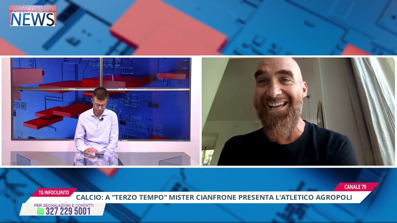 Calcio: a "Terzo Tempo" Mister Cianfrone presenta l'Atletico Agropoli