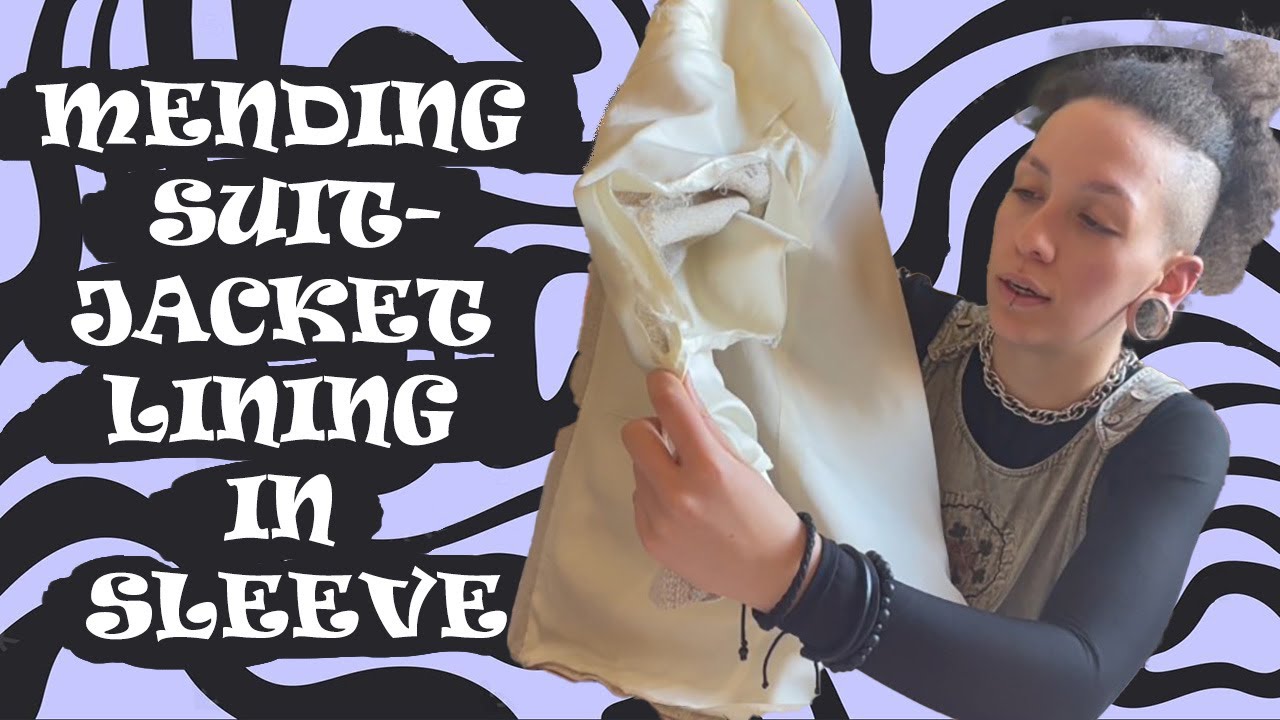 How to mend ripped suit-jacket lining in sleeve