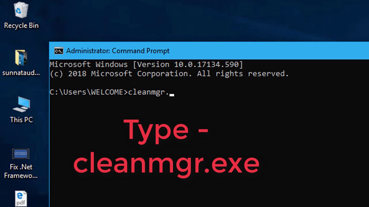 clean disk command