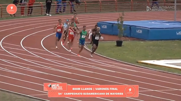 Fantástico remate de Marco Vilca en Final 800 Mt Sudamericano de Atletismo Mayores Mar de Plata 2025