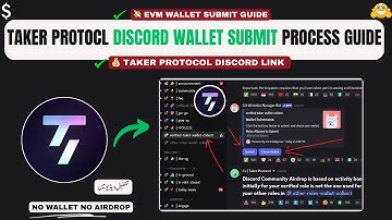 Taker Protocol Airdrop Wallet Submit Guide 🚀 | Discord Joining Link + Airdrop Eligibility