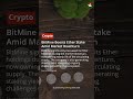 BitMine Boosts Ether Stake Amid Market Downturn #shorts
