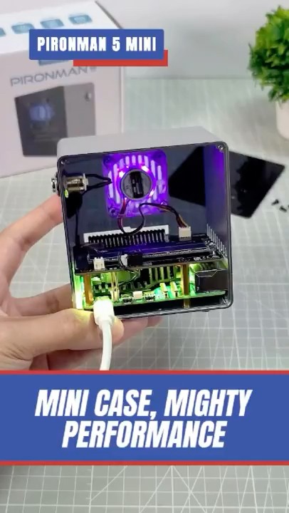This Mini Case Turns Pi 5 Into a Beast 💪 #arduino #arduinoproject - YouTube