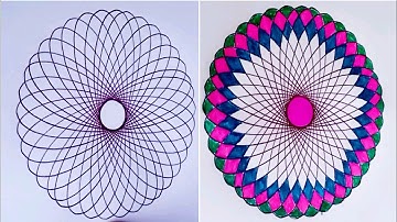 “Amazing Spirograph Art Design | Satisfying Color Pattern | Trending Geometric Drawing #Shorts”