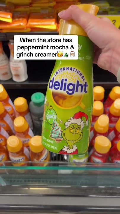 Grinch coffee creamer at Walmart