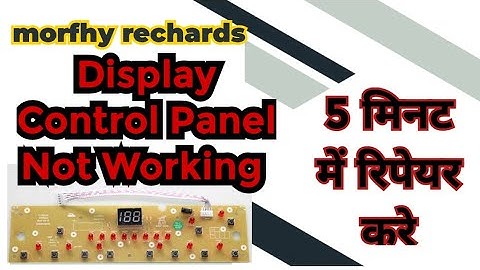 Induction Cooker Display Not Working | Morphy Richards Induction Repair | Induction Control Panel