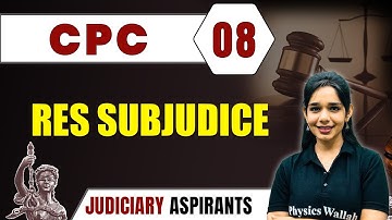 CPC 08 | RES SUB JUDICE | Major Law | CLAT, LLB & Judiciary Aspirants