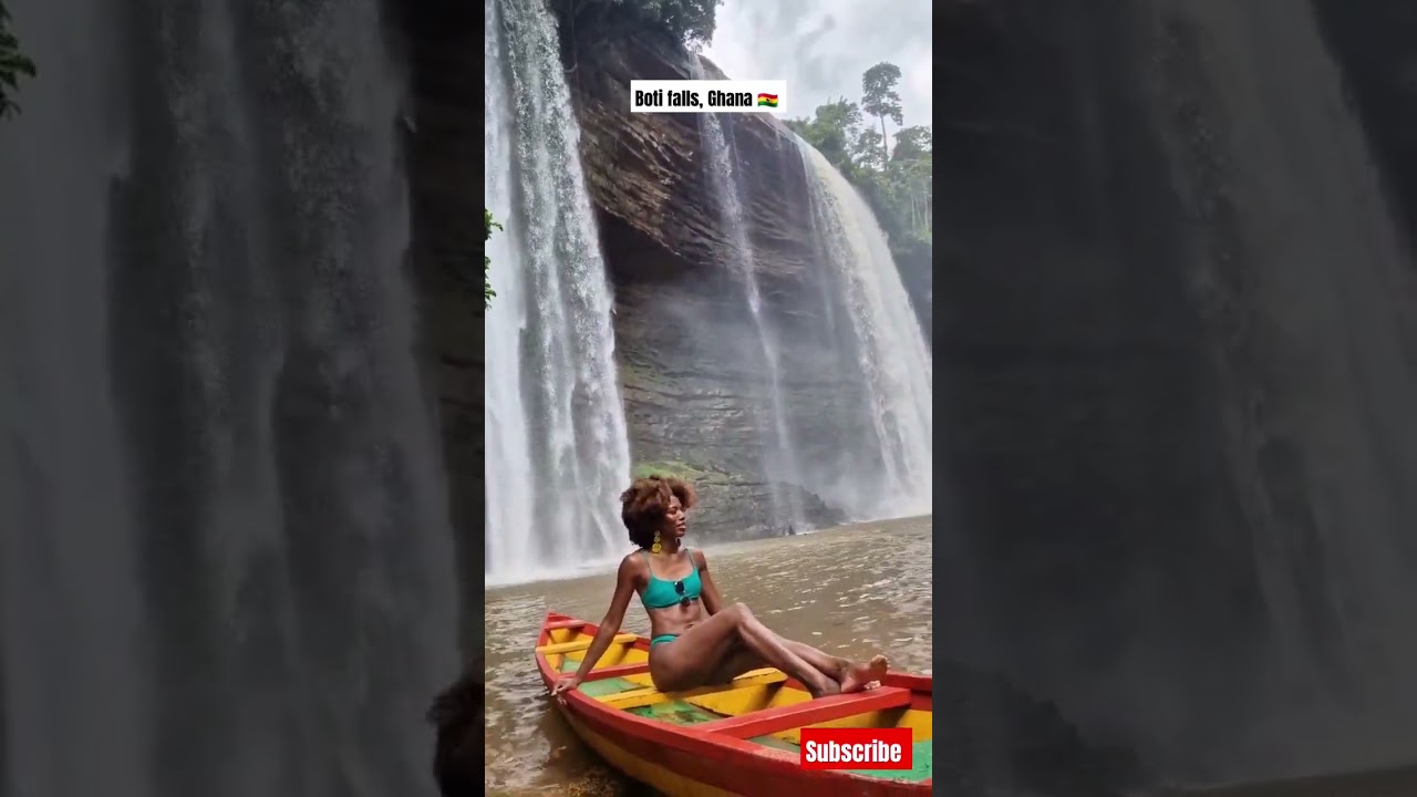 Twin waterfalls in Ghana, Boti falls #botifalls #Ghana #visitghana #yearofreturn #waterfallsinGhana