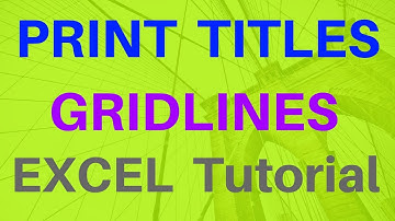 PRINTING - TITLES & GRIDLINES (Excel 2016 - Lesson #21) Excel Tutorial for Beginners & Experts