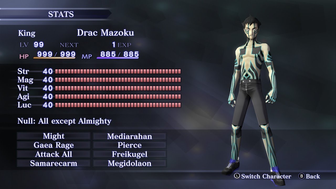 Shin Megami Tensei III Nocturne HD Remaster - LV255 Demi Fiend & Dante ...