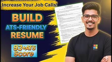 How to Create an ATS Friendly Resume (For Fresher & Experienced) | Get Hired Fast in 2026