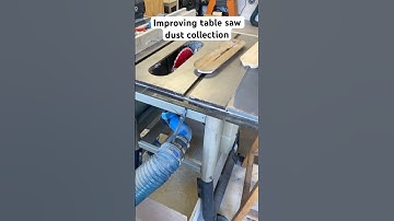 Table saw dust collection needs upgrading #woodworking ￼