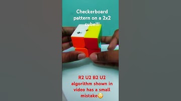 Thumbnail of Checkerboard pattern on a 2x2 cube!!!! #puzzle #cubing #rubikscube #music #remix #trending #2x2