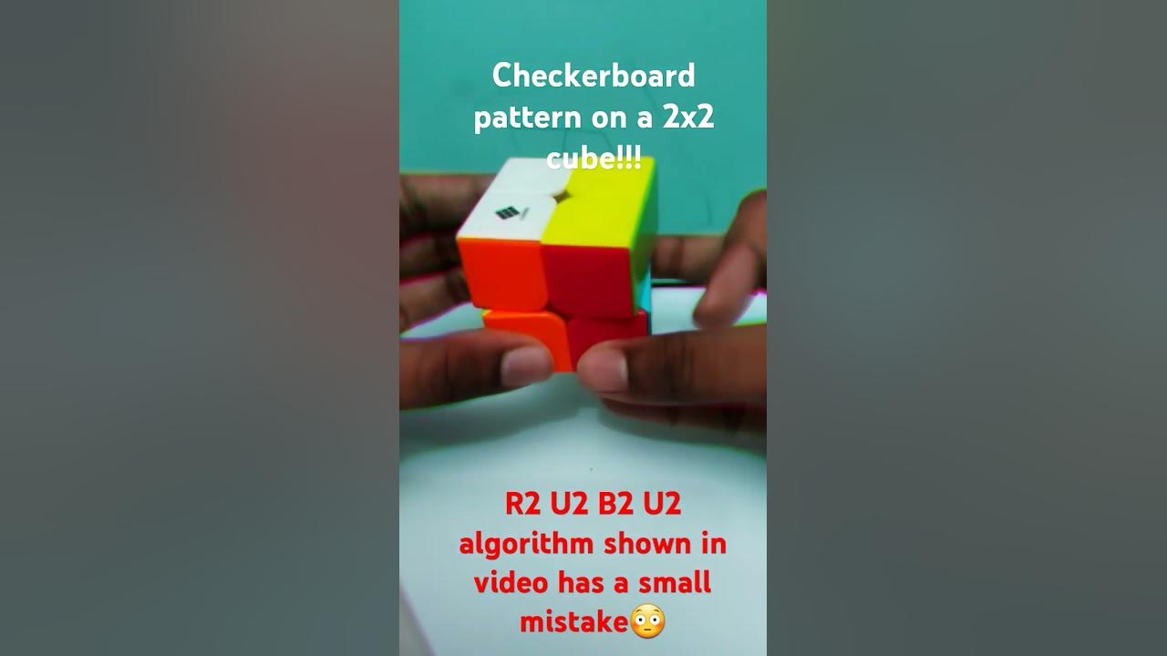 Checkerboard pattern on a 2x2 cube!!!! #puzzle #cubing #rubikscube #music #remix #trending #2x2
