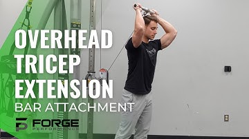 Overhead Straight Bar Tricep Extension