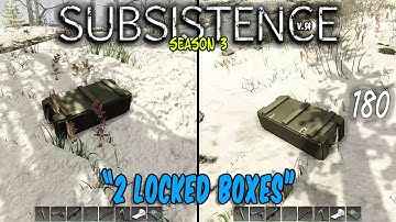Subsistence S3 #180  "2 Locked Boxes"     Base building| survival games| crafting| subsistence
