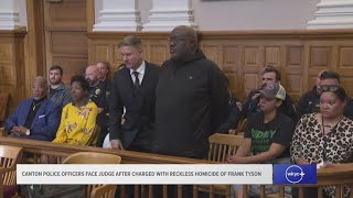 Bond set at $25K for Canton police officers charged with reckless homicide in death of Frank Tyson