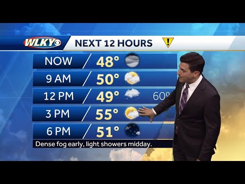 Dense fog, rain chances and cooler temperatures Wednesday - YouTube