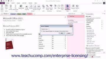Microsoft Office OneNote 2013 Tutorial Stationery and Templates 9.2 Employee Group Training