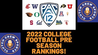 PAC 12 North Pre-Season Rankings! PAC 12 North Pre-Season Rankings!