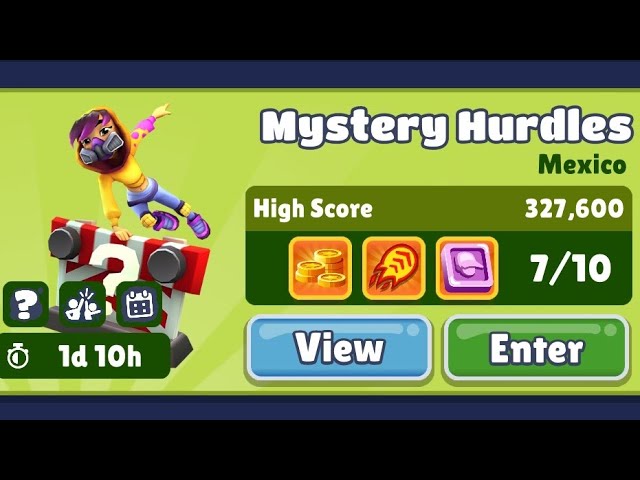 Check out Mystery Hurdles in the event tab in-game now! #subwaysurfers