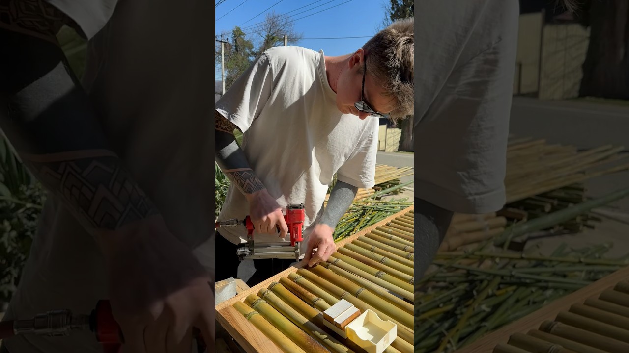 Производство бамбуковых изделий #бамбук #производство #ручнаяработаназаказ #bamboo #diyhomedecor