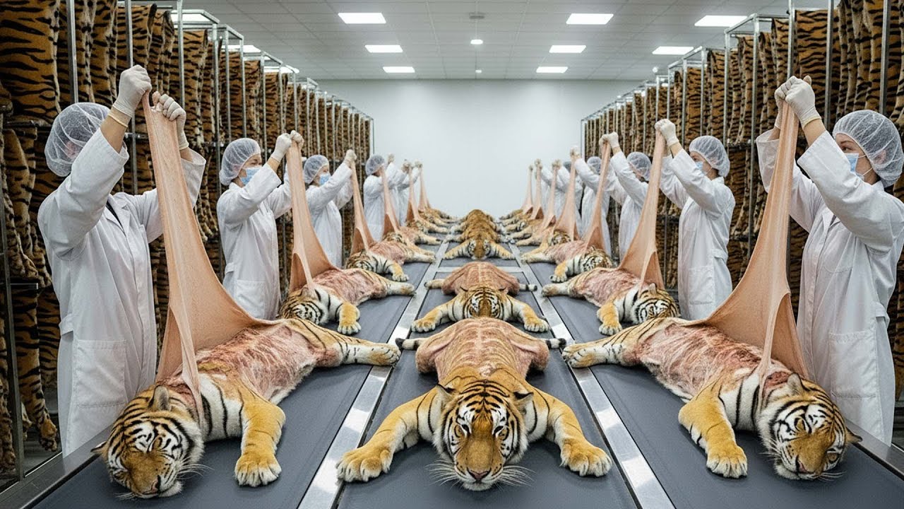 Inside the Tiger Leather Factory – How Tiger Skin Becomes Million