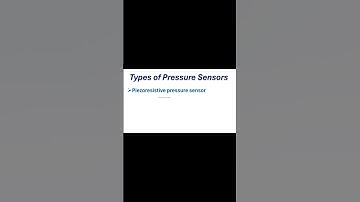 Types of Pressure Sensor || Pressure Transmitter Types