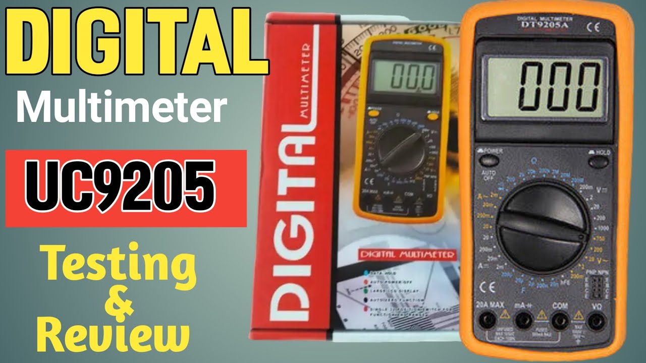 DT9205a Digital Multimeter how to use Multimeter in hindi Urdu