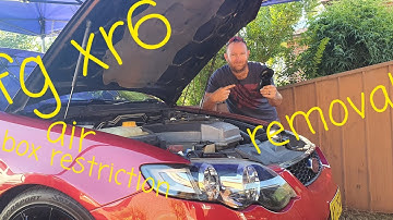 How to remove the air box restriction on a FG XR6 want some gains watch this video!!