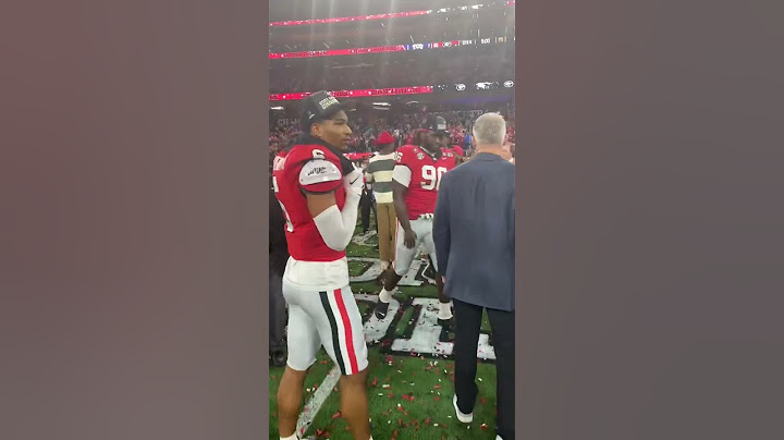 Scenes from the field as Georgia wins another title