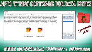 Auto typing software Free Download for Data Entry