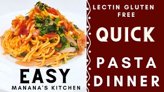 Lectin Free Dinner Recipe Millet Pasta in Tomato Sauce (GLUTEN FREE) big green organic pasta recipe screenshot 3