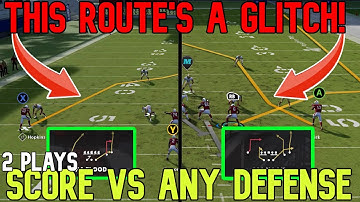 THIS IS CHEATING! 2 Glitch Routes That SCORE VS ANY DEFENSE in Madden NFL 22! Offense Tips & Tricks