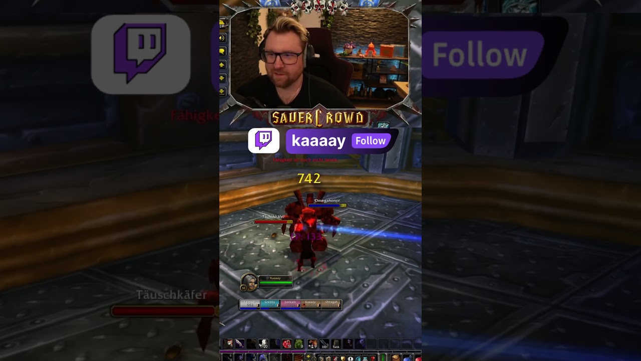 Twitch: kaaaay #streamer #shorts #twitch #worldofwarcraft #sauercrowd #wow #wowclassic #gaming