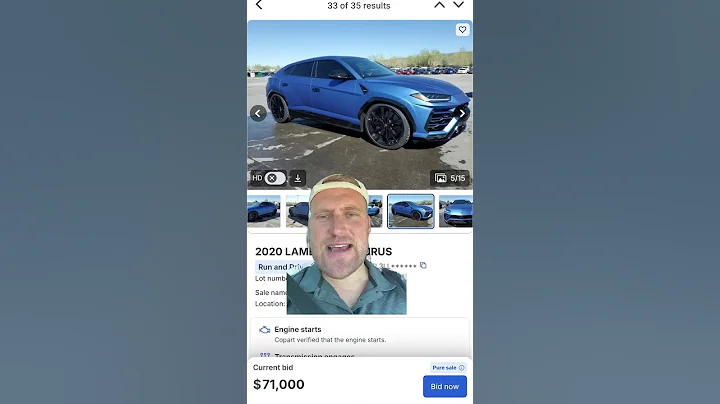 The Cheapest Lamborghini Urus in the World? | Copart Auction #shorts