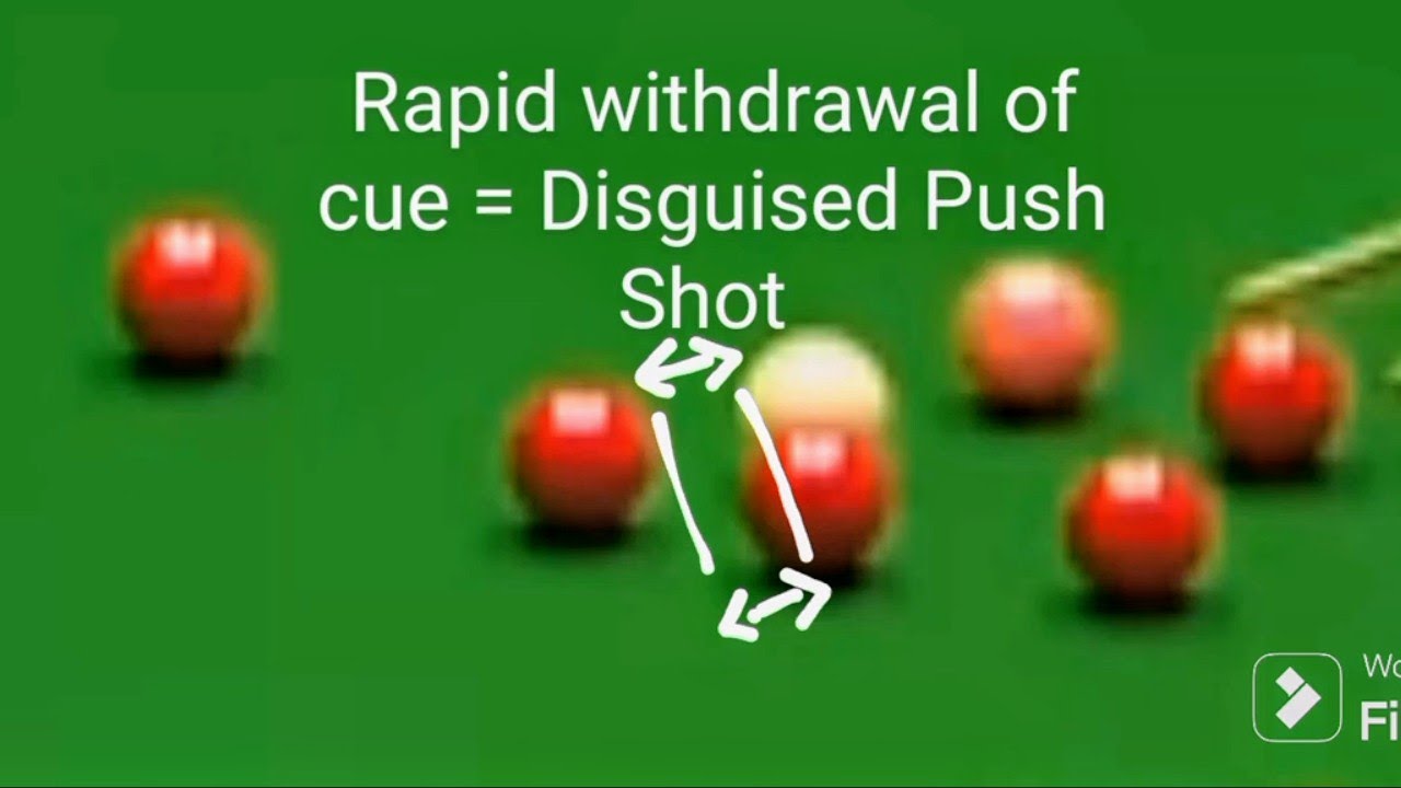 Image of video the Disguised snooker push shot in recent 2024 Shanghai Masters game, referee got fooled by Mark Allen 17
