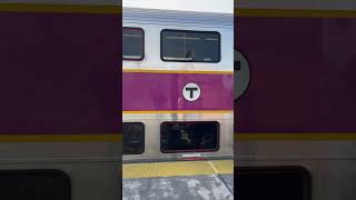 MBTA commuter train at Braintree #train #commuterrail