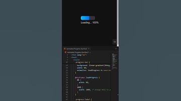 Animated Progress Bar HTML & CSS. #shorts #viral #css
