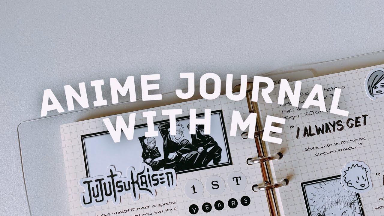 anime journal with me | jujutsu kaisen | first and second years