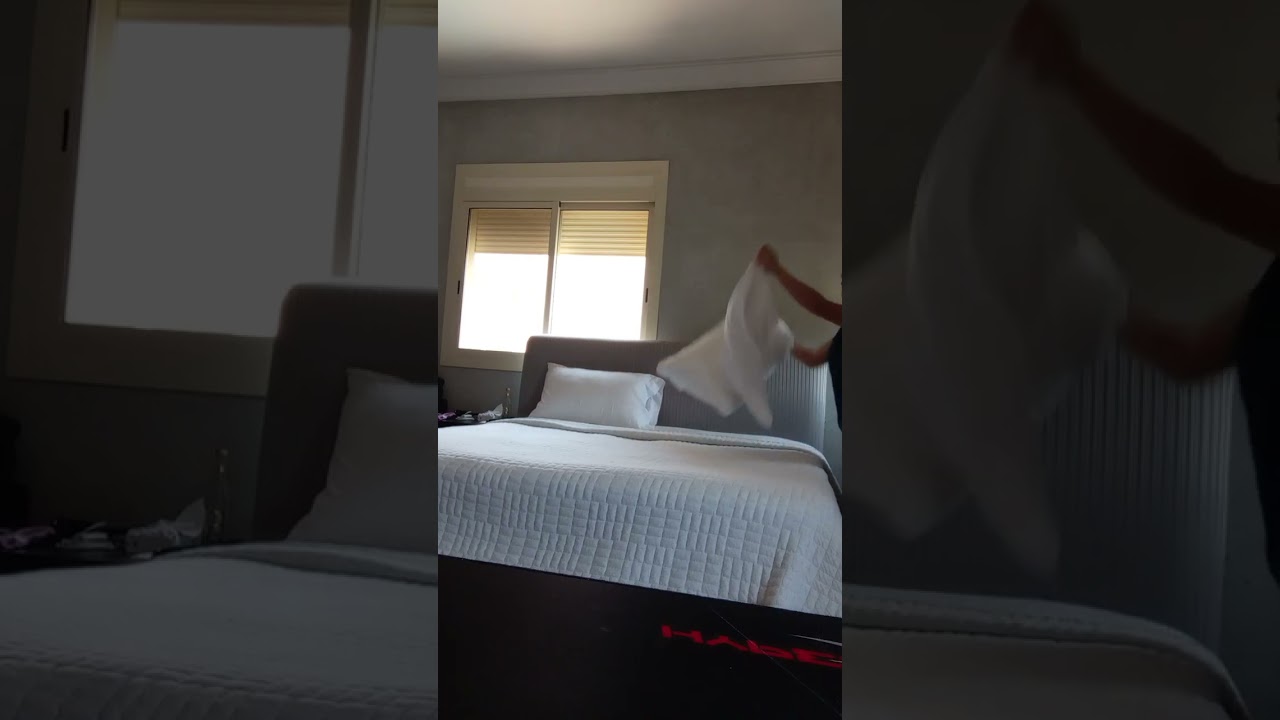Changing bedsheets 