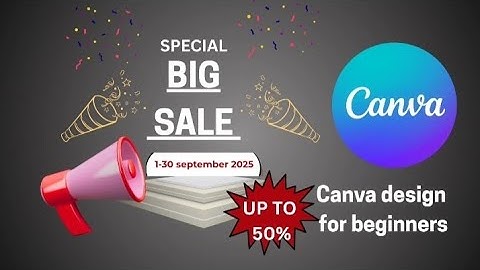Beginners Sale Sticker Design in Canva | Easy Canva Tutorial---