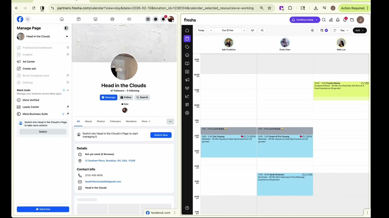 Fresha Messenger AI Booking Text Bot