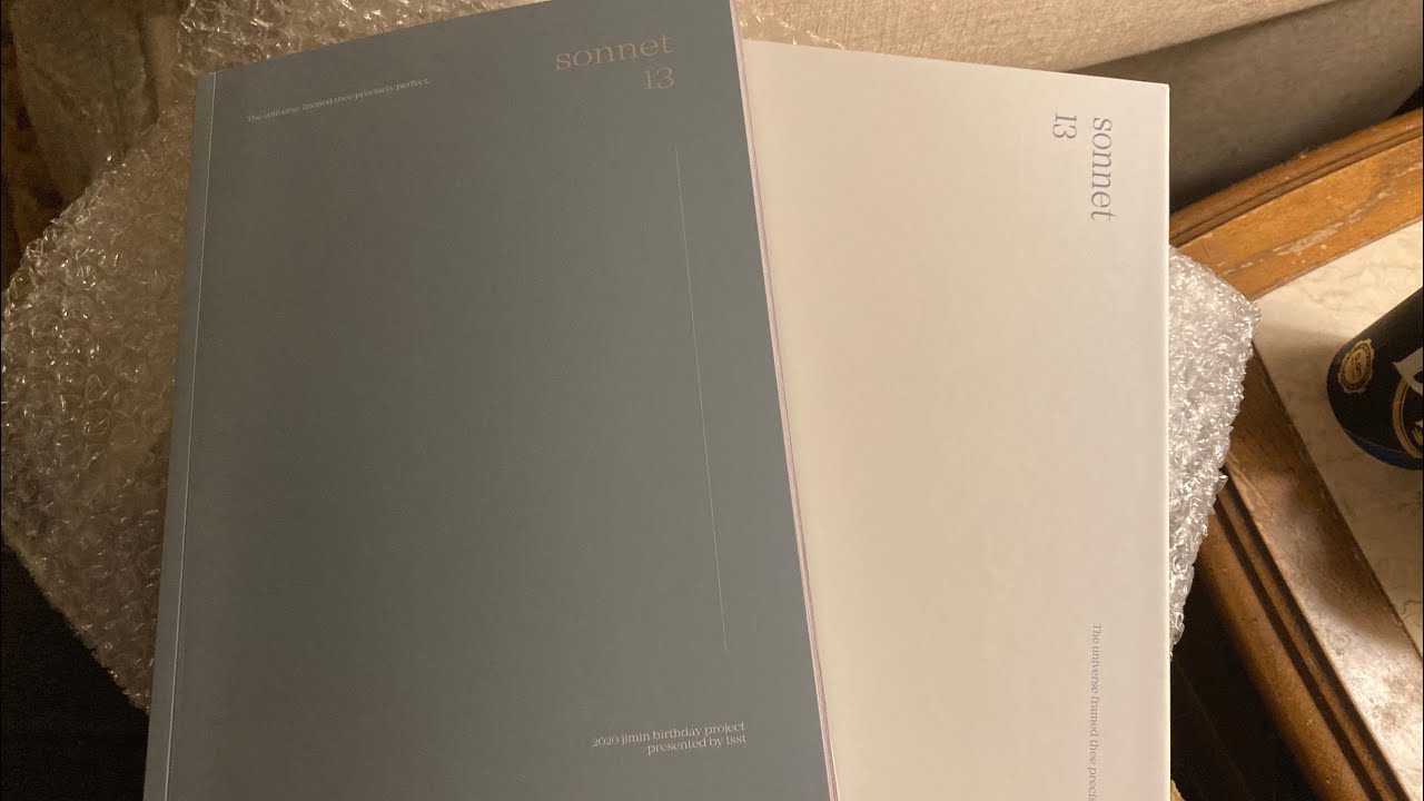 Jimin Sonnet 13 Fansite Unboxing