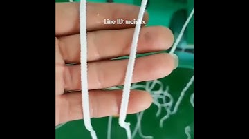 Elastic Ear Loop Resilient Earloop Making Machine Woven Equipment For Surgical Face Mask