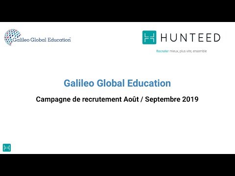 [Webinar Hunteed] Campagne de recrutement Galileo Global Education
