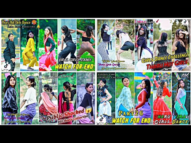 TikTok Viral Hot Girls Dance Dhamaka || Dance Collection Video #tharuvibe  @Tharuvibeofficial