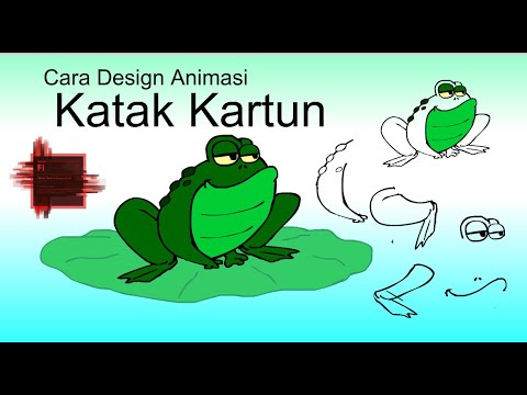 Tutorial Cara Design Animasi Katak  Kartun How to Design 