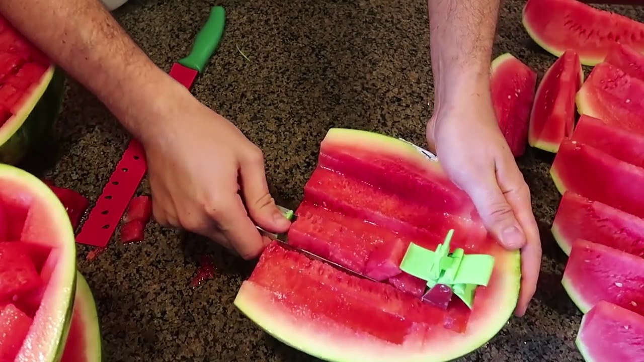 Stainless Steel Watermelon Slicer  - Melon and Cantaloupe Fruit Slicer Cutter